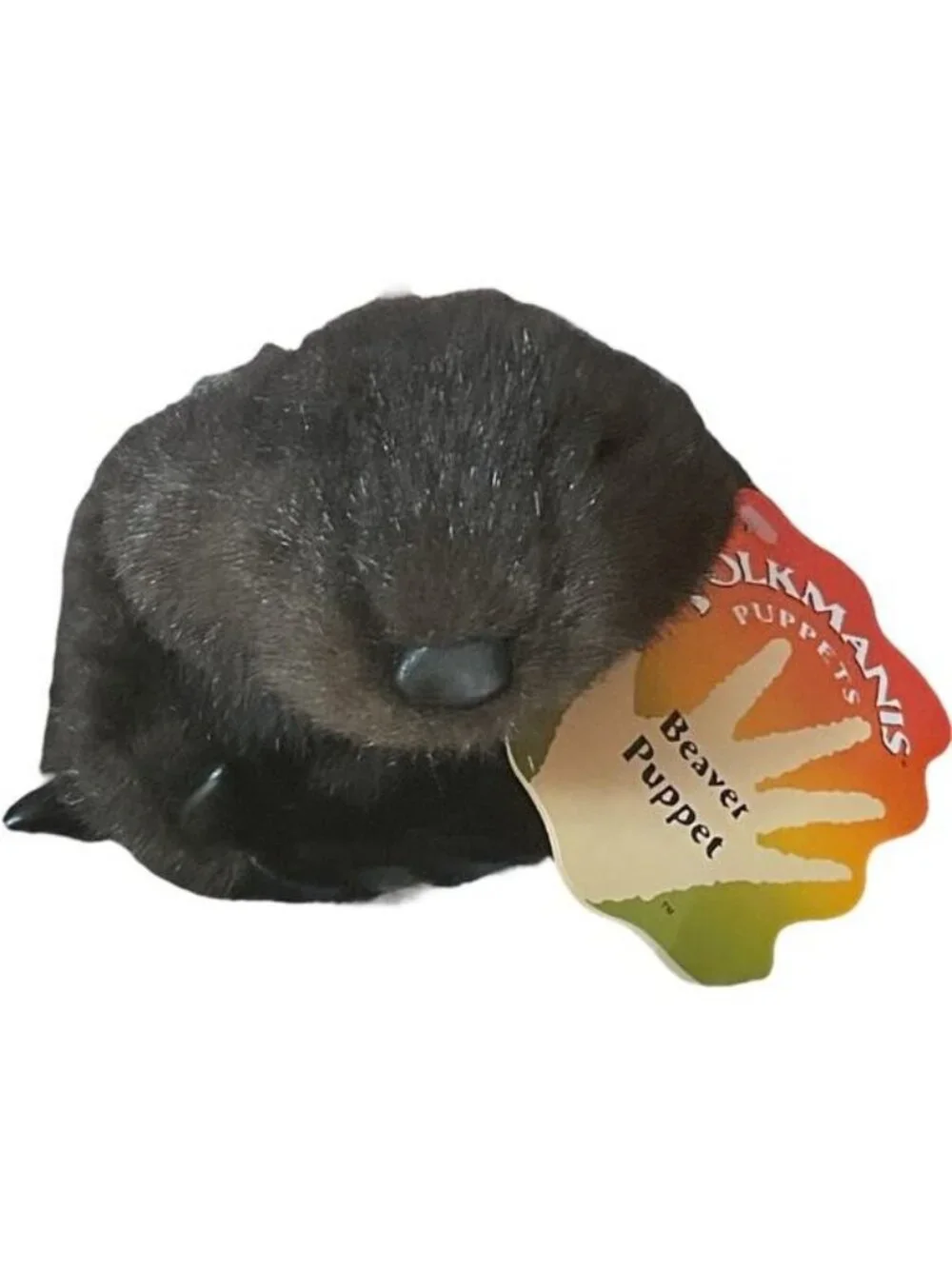 Folkmanis Mini Beaver Finger Puppet Plush Realistic Stuffed Animal Toy 7